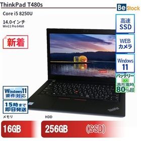 中古 ノートパソコン Lenovo レノボ ThinkPad T480s 20L8SAYE00 Core i5 メモリ：16GB 6ヶ月保証