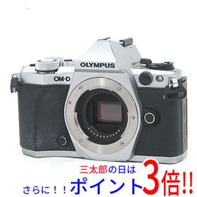 【１日と三太郎の日はポイント３倍！！】【中古】送料無料 OLYMPUS 一眼レフ OM-D E-M5 Mark II ボディ シルバー モードダイヤルなし