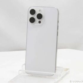 〔中古品〕 iPhone16 Pro Max 256GB ホワイトチタニウム MYWH3J／A SIMフリー【198】