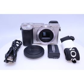 ソニー(SONY)の【美品】SONY α6000 ボディ シルバー ILCE-6000 ミラーレス(ミラーレス一眼)