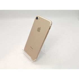 【中古】Apple au 【SIMロック解除済み】 iPhone 7 32GB ゴールド MNCG2J/A【高崎モントレー】保証期間１ヶ月【ランクB】