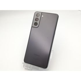 【中古】SAMSUNG au 【SIMロック解除済み】 Galaxy S21 5G ファントムグレー 8GB 256GB SCG09【ECセンター】保証期間１ヶ月【ランクB】