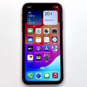 美品 SIMフリー Apple アップル iPhone XR 64GB プロダクトレッド バッテリー最大容量100％ 利用制限判定〇 残債なし 送料430円 即決☆