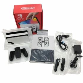 ニンテンドースイッチ 有機EL ホワイト 付属品完品 SDカード128GB付属 Nintendo Switch【AFB56】【中古】