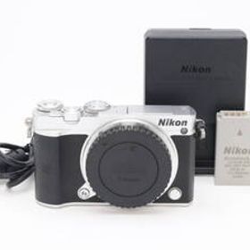 B (並品) Nikon ニコン 1 J5 ボディ シルバー シャッター回数1219 初期不良返品対応 110-90