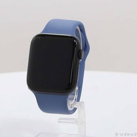 〔中古〕Apple(アップル) Apple Watch SE 第2世代 GPS 44mm ミッドナイトアルミニウムケース ウィンターブルースポーツバンド〔196-ud〕