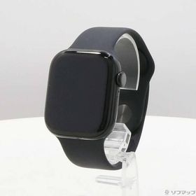 〔中古〕Apple(アップル) 〔展示品〕 Apple Watch Series 10 GPS 42mm ジェットブラックアルミニウムケース ブラックスポーツバンド〔258-ud〕
