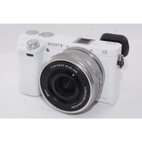 【中古】【外観特上級】SONY ミラーレス一眼 α6000 パワーズームレンズキット E PZ 16-50mm F3.5-5.6 OSS ホワイト ILCE-6000L W