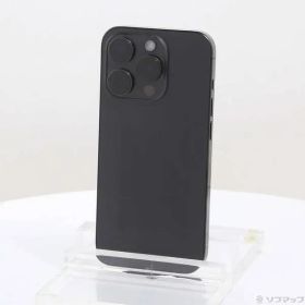 〔中古品〕 iPhone15 Pro 512GB ブラックチタニウム MTUH3J／A SIMフリー【196】