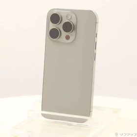 〔中古品〕 iPhone15 Pro 128GB ナチュラルチタニウム MTU93J／A SIMフリー【377】