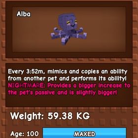 庭を成長させる ナイトメア変異 Mimic Octopus | ロブロックス(ROBLOX)のアカウントデータ、RMTの販売・買取一覧