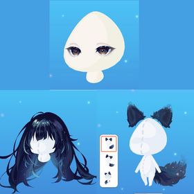 煌めく星空狼の耳尻尾＆煌めく星空狼の少女ロング他R3点セット | ポケコロのアイテム、RMTの販売・買取一覧