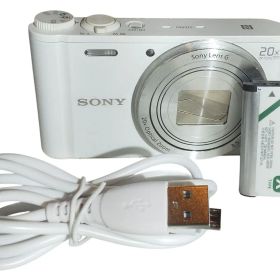 【美品】SONY DSC-WX350 コンパクトデジタルカメラ 光学20倍ズーム / 手ぶれ補正 / Wi-Fi対応 白