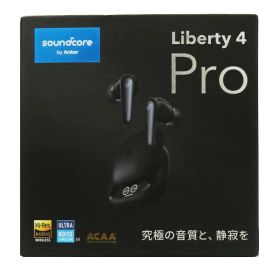 【Anker】【未使用品】アンカー『Soundcore Liberty 4 Pro / 完全ワイヤレスイヤホン / ミッドナイトブラック』A3954N11 音響機器 1週間保証【中古】