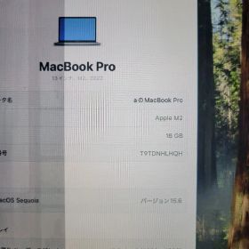 Macbook Pro 2022 M2 16GB/512GB ジャンク