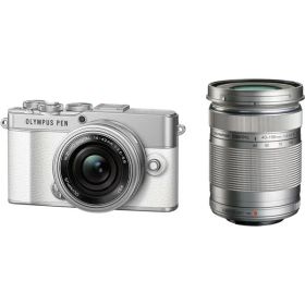 オリンパス ミラーレス一眼カメラ「OLYMPUS PEN E-P7」 EZダブルズームキット（ホワイト） E-P7-WK-WHT オリンパス