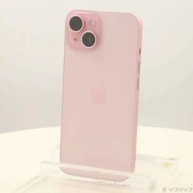 【中古】Apple(アップル) iPhone15 128GB ピンク MTMJ3J／A SIMフリー 〔ネットワーク利用制限▲〕 【344-ud】