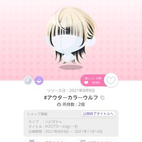 #アウターカラーウルフ オリジナル1点 | ポケコロツイン(ポケツイ)のアカウントデータ、RMTの販売・買取一覧