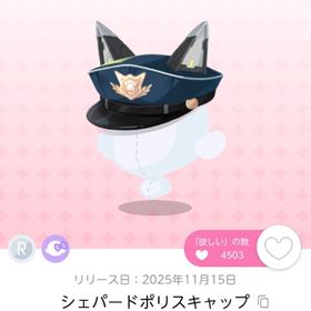 シェパードポリスキャップ 双子分 | ポケコロツイン(ポケツイ)のアカウントデータ、RMTの販売・買取一覧