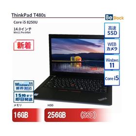 中古 ノートパソコン Lenovo レノボ ThinkPad T480s 20L8SAYE00 Core i5 メモリ：16GB 6ヶ月保証