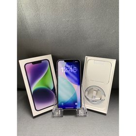 アップル(Apple)の超美品 国内版 SIMフリー iPhone14 128GB パープル色(スマートフォン本体)