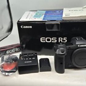 Θ人気品【Canon キヤノン EOS R5 ボディ ミラーレス一眼カメラ レンズ交換式カメラ デジカメ 本体 元箱付き 中古】HM2563