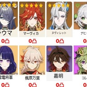 5×6 Asia サーバ マーヴィカ+ラウマ +ヌヴィレット+雷電將軍+楓原万葉+ナヒーダ | 原神のアカウントデータ、RMTの販売・買取一覧