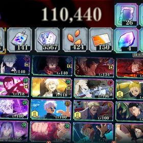 2周年 虎杖&藤堂✨新乙骨🉐💎110440✨限定7種✨ガチャチケ716枚 | ファンパレ(呪術廻戦ファントムパレード)のアカウントデータ、RMTの販売・買取一覧