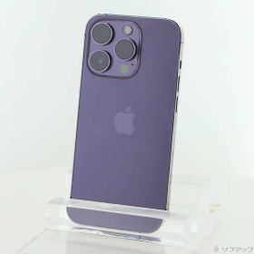 〔中古品〕 iPhone14 Pro 128GB ディープパープル MQ0F3J／A SIMフリー【344】