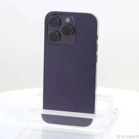〔中古品〕 iPhone14 Pro 256GB ディープパープル MQ1E3J／A SIMフリー【352】