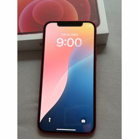 アップル(Apple)の美品 iPhone12 128GB レッド SIMフリー(スマートフォン本体)