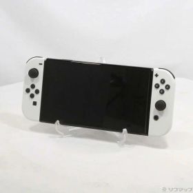 【中古】Nintendo(任天堂) Nintendo Switch 有機ELモデル Joy-Con(L)／(R) ホワイト 【348-ud】