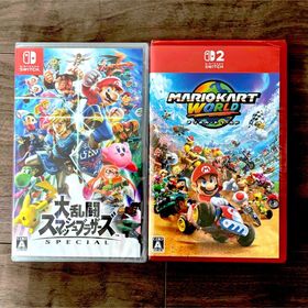 ニンテンドウ(任天堂)のマリオカートワールド 大乱闘スマッシュブラザーズセット(家庭用ゲームソフト)