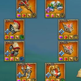 砲台垢 チャンプミシ9 外装195 | ローモバ(ロードモバイル)のアカウントデータ、RMTの販売・買取一覧