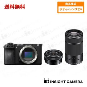 ソニー α6700 ILCE-6700 ボディ ブラック + ダブルズームレンズセットE PZ 16-50mm F3.5-5.6 OSS SELP1650 + E 55-210mm F4.5-6.3 OSS ブラック デジタル一眼レフカメラ SONY（出荷後転送不可）