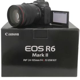 【Canon】キヤノン『EOS R6 MarkII RF24-105 F4LIS USM レンズキット』2022年12月発売 ミラーレス一眼カメラ 1週間保証【中古】