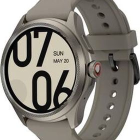 アッシュグレー色 Ticwatch Pro 5 スマートウォッチ Wear OS by Google Android グーグル対応スマートウォッチ 5ATM防水 腕時計