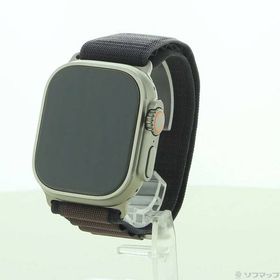 【中古】Apple(アップル) Apple Watch Ultra 2 GPS + Cellular 49mm チタニウムケース インディゴアルパインループ 【305-ud】