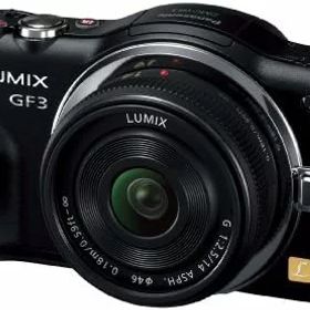 【中古】パナソニック ミラーレス一眼カメラ LUMIX GF3 レンズキット エスプリブラック DMC-GF3C-K