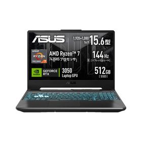 ASUS ノートパソコン FA506NCR-R7R3050[15.6型 | FHD | Ryzen 7 | 16GB | 512GB | Windows 11 | WPS Office2 | グラファイトブラック]