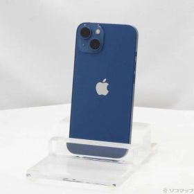 〔中古品〕 iPhone13 128GB ブルー MLNG3J／A SIMフリー 〔ネットワーク利用制限▲〕【344】