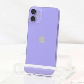 〔中古〕Apple(アップル) iPhone12 mini 64GB パープル MJQC3J／A SIMフリー〔262-ud〕