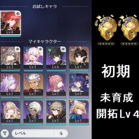 【初期アカ】 キャストリス など | 崩壊スターレイル(崩スタ)のアカウントデータ、RMTの販売・買取一覧