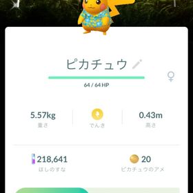 【アカウント販売】色違い背景ピカチュウ(ちぇじゅ) | ポケモンGOのアカウントデータ、RMTの販売・買取一覧