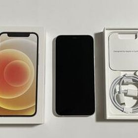 美品 SIMフリー iPhone12mini 128GB 判定 ○ ホワイト 12mini アイフォン 付属品 未使用 送料無料 iPhone 12 mini スマホ iPhone12 ミニ