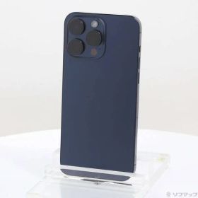 〔中古品〕 iPhone15 Pro Max 256GB ブルーチタニウム MU6T3J／A SIMフリー【348】