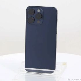 〔中古品〕 iPhone15 Pro Max 256GB ブルーチタニウム MU6T3J／A SIMフリー【196】