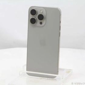 〔中古品〕 iPhone15 Pro Max 1TB ナチュラルチタニウム MU713J／A SIMフリー【344】