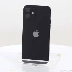 〔中古品〕 iPhone12 64GB ブラック MGHN3J／A SIMフリー【377】