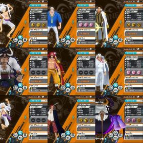 サターン聖 白ニカ ボルサリーノ クザン セラフィムなどなど… 全てレベル100！ | バウンティラッシュのアカウントデータ、RMTの販売・買取一覧